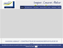 Tablet Screenshot of construction-maison-jubault.com